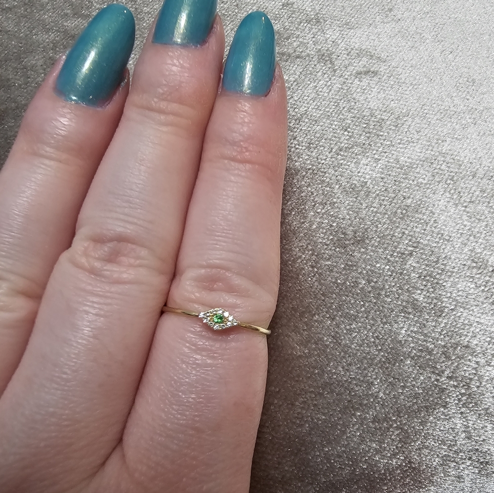 Solid Gold Diamond Ring Ef Collection - image 1